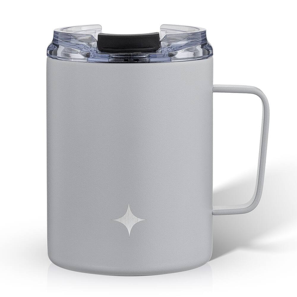 JoyJolt Vacuum Insulated Stainless Steel Tumbler Mug with Lid & Handle - 12 oz - 12 oz