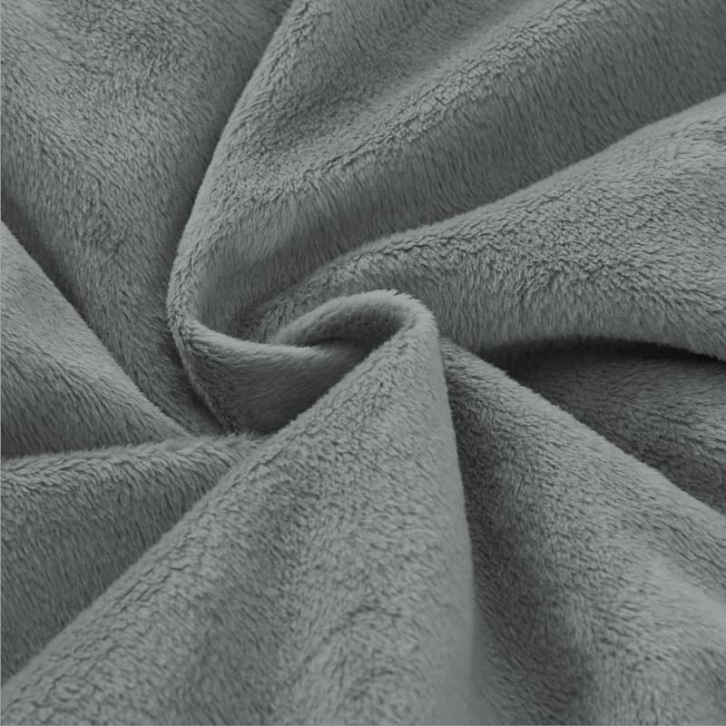 Dual-Side Fluffy Sherpa Comforter Set, Winter Plush Fuzzy Bedding Set
