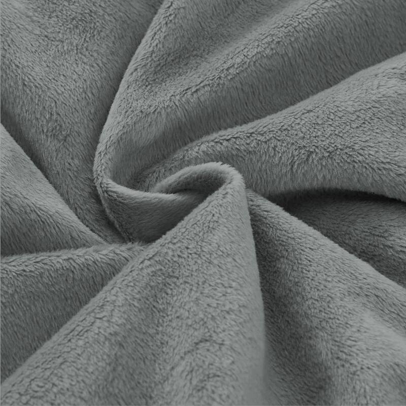 Dual-Side Fluffy Soft Comforter Set, Winter Plush Fuzzy Bedding Set