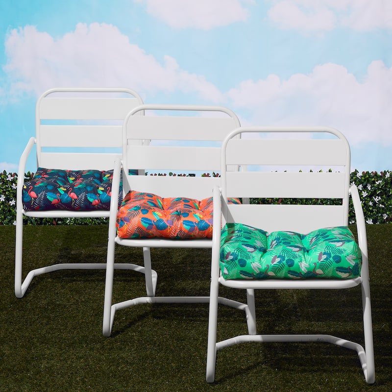 Duck Covers Water-Resistant Indoor/Outdoor Seat Cushions, 19 x 19 x 5 Inch, 2 Pack