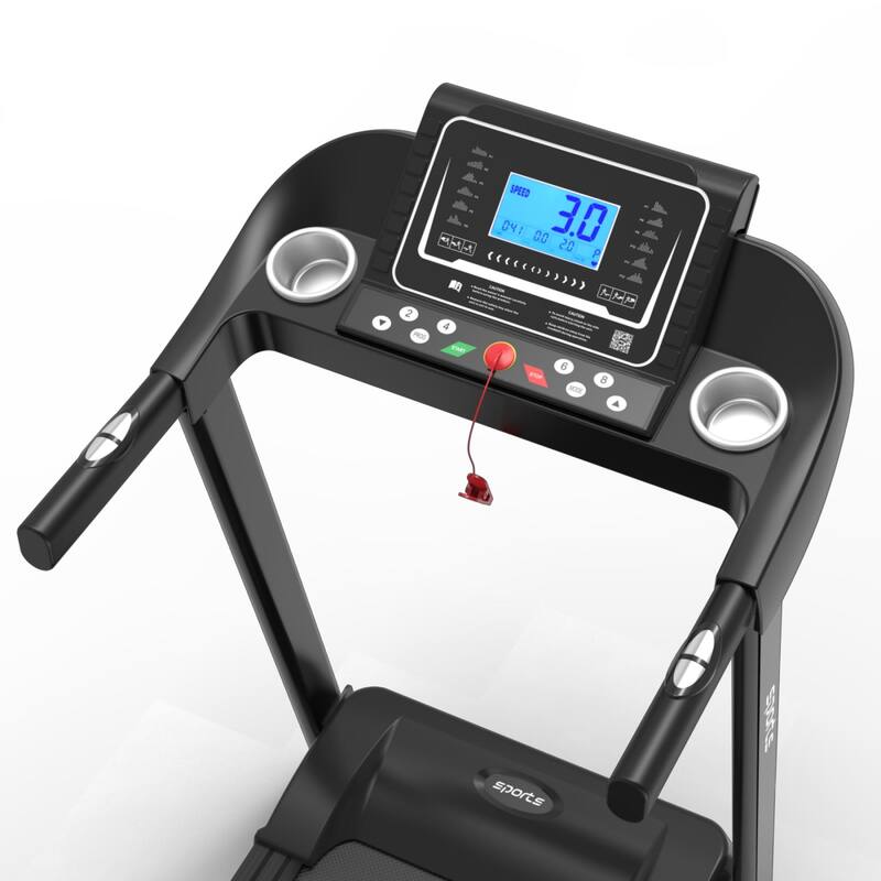 Folding Motorized Treadmill with Manual Incline,MP3 and 5" LCD Display