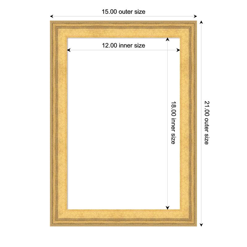 Owen Gold Framed Dry Erase Magnetic Board - 15 x 21 in