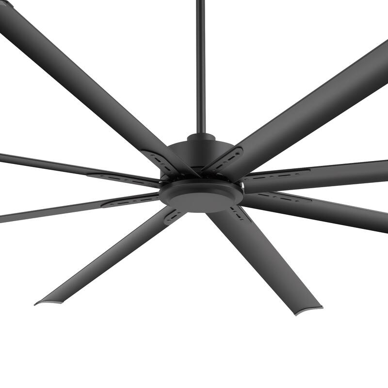 Large 72"/84"/96"/120" Black Ceiling Fan with Remote without Light-6/8 Aluminum Blades
