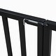 preview thumbnail 12 of 12, Black Twin Size Metal House Bed with Fence, Roof and Door for Kids, Boys and Girls, Bedroom