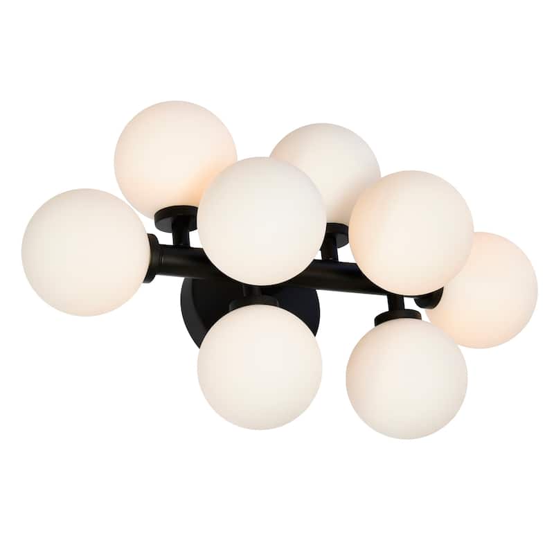 Arya 8 Light Wall Sconce With Black Finish