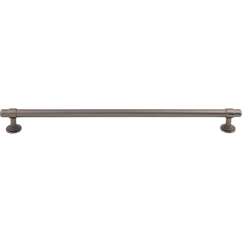 Top Knobs Ellis 12 Inch Center to Center Bar Cabinet Pull - Ash Gray