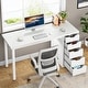preview thumbnail 9 of 36, 47-inch Computer Desk with 5-drawer, Wood and Metal Writing Desk for Study Living Room