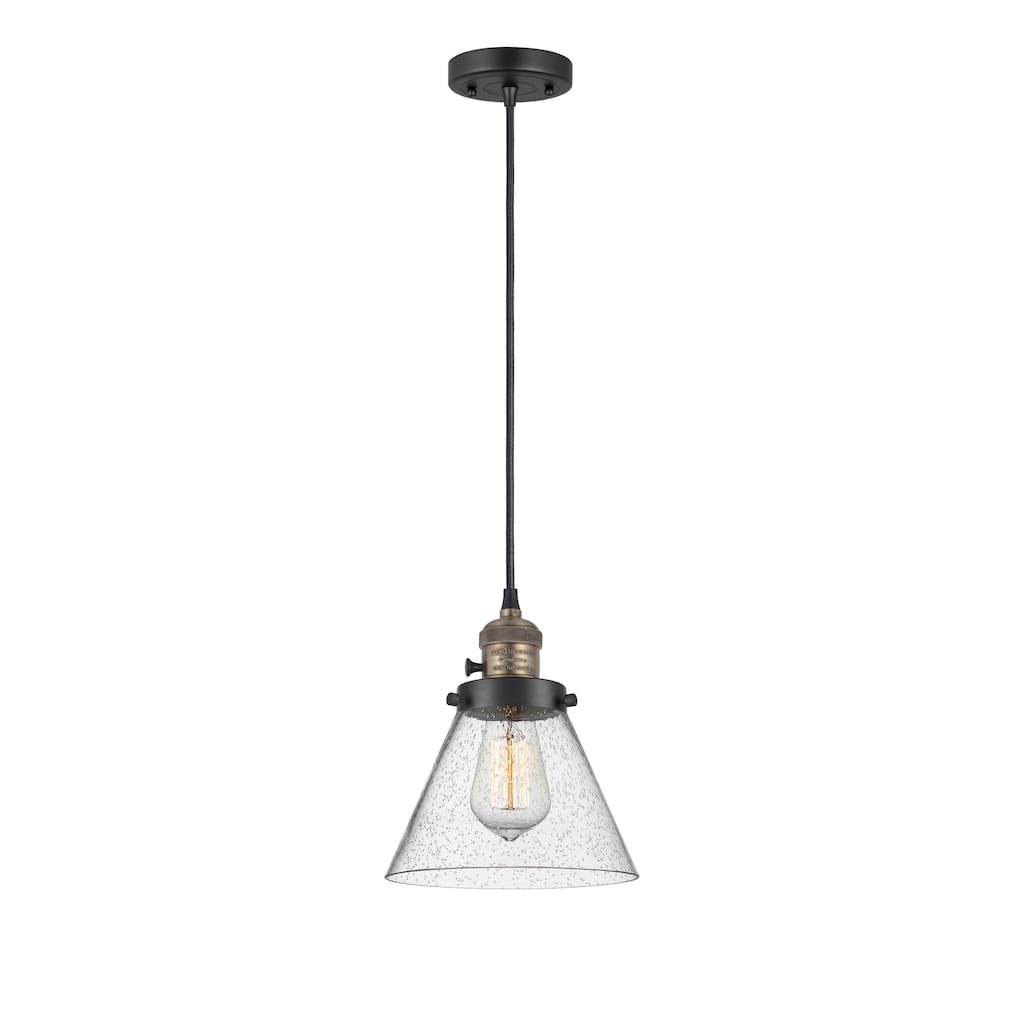 Innovations Lighting Franklin Restoration Cone 1 Light 8" Cord Hung Mini Pendant