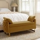 preview thumbnail 43 of 65, Robert Modern Upholstered Flip Top Storage Bench with Two Pillows by HULALA HOME Golden