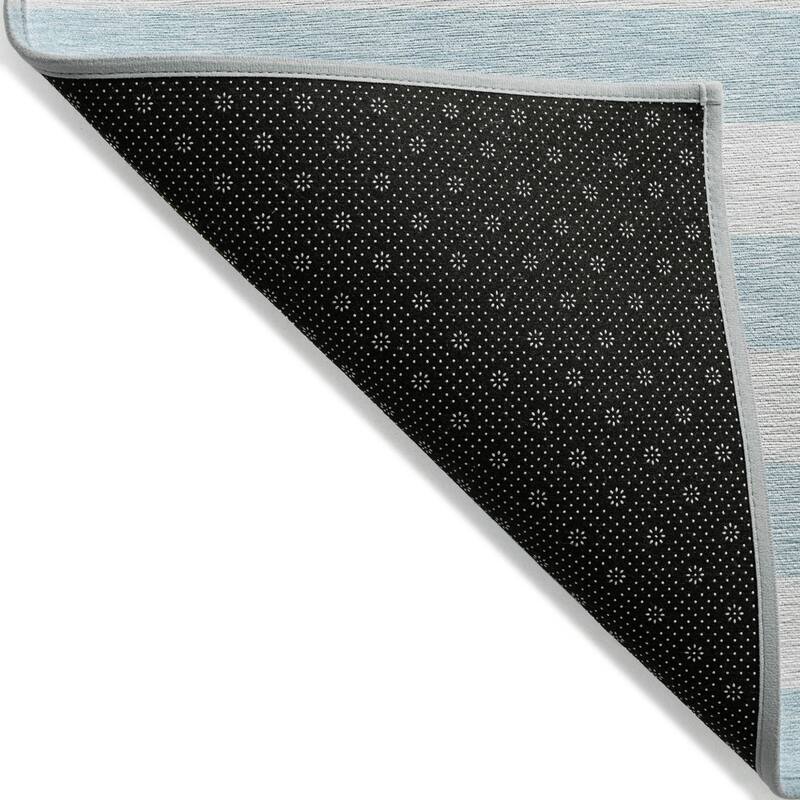 Alro Stripe Weather Resistant Classic Meets Modern Runner Outdoor Rug