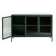 preview thumbnail 20 of 27, Rye Studio Brianne Modern Metal & Glass 3-Door Sideboard