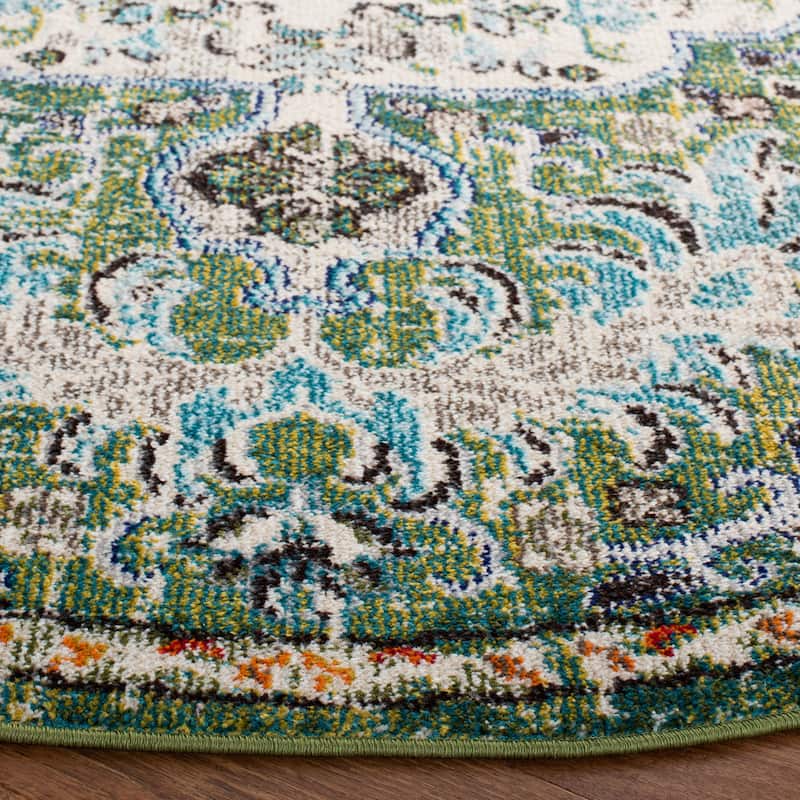 SAFAVIEH Madison Sabire Boho Medallion Distressed Rug