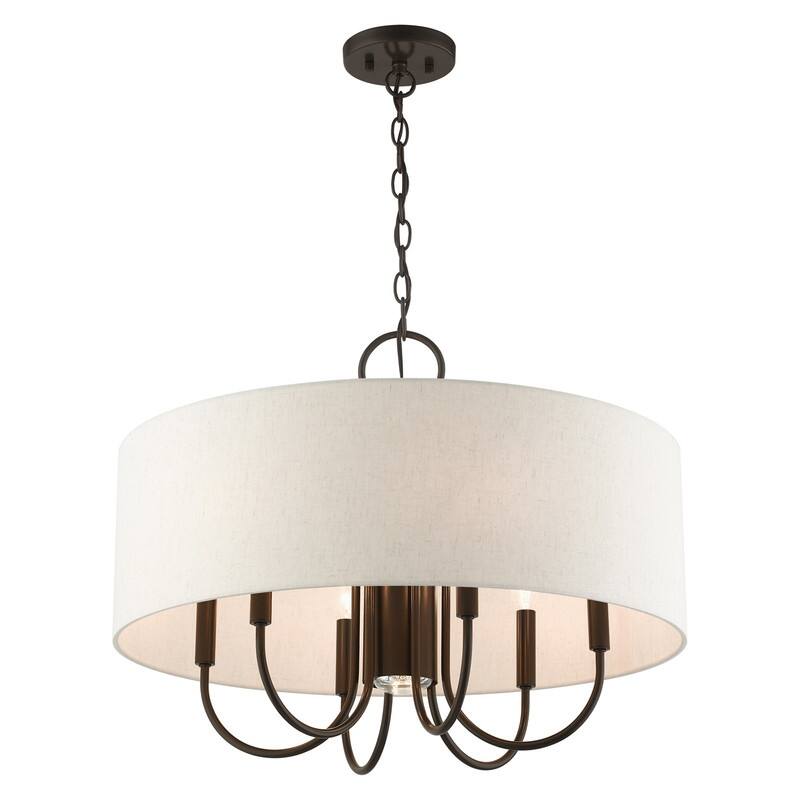 Livex Lighting 8-light English Bronze Pendant Chandelier, 49806-92 - 24"DIA 18.75"H