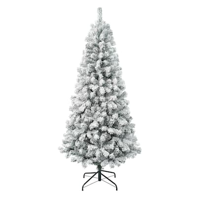 National Tree Company 6 ft. Acacia Flocked Tree - 6 Foot