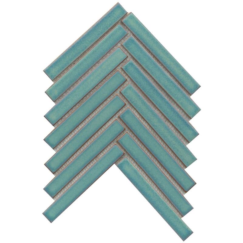 Emser Tile W95REGA0810MHB Regala - 8" x 10" Chevron Wall Tile - Glossy - Present