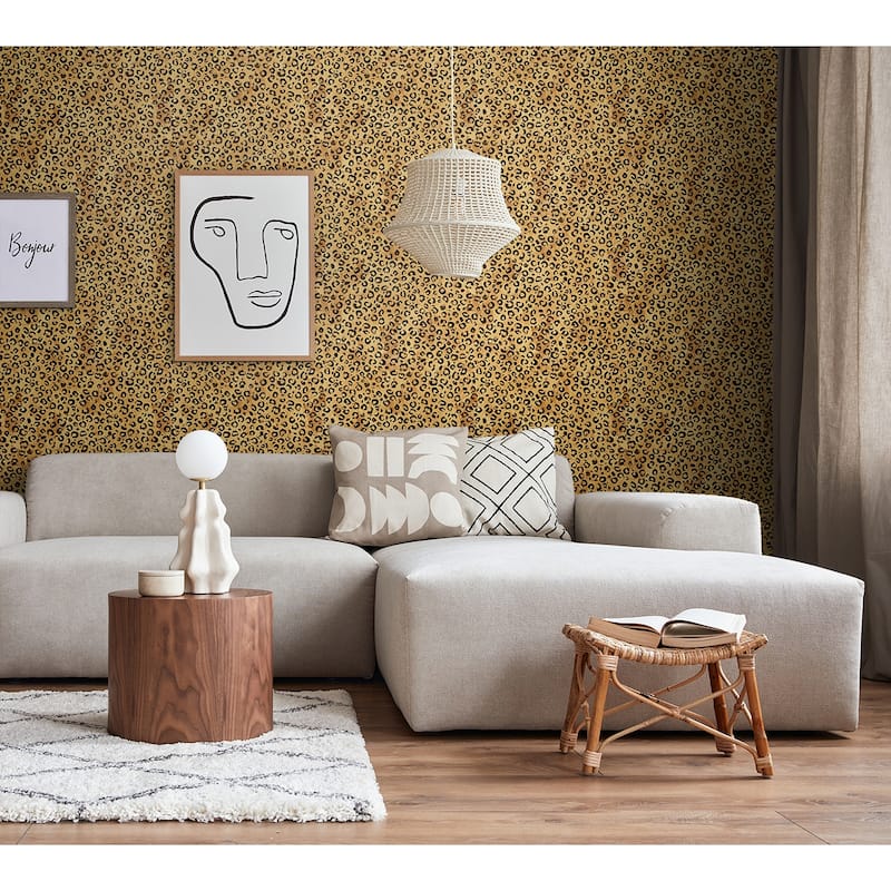 Daisy Bennett Designs Classic Leopard Peel and Stick Wallpaper