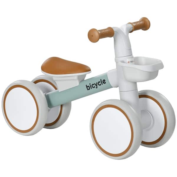 slide 2 of 8, Balance Bike for Toddlers 1-3 Years, Baby Balance Bike with Adjustable Seat, Silent Wheels, No Pedal Bike - Green Green