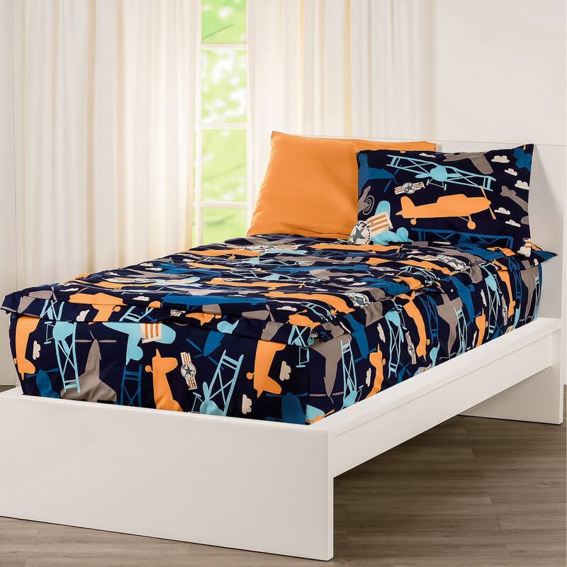 Siscovers Thunderbird Sky Bunkie Deluxe Zipper Bedding Set