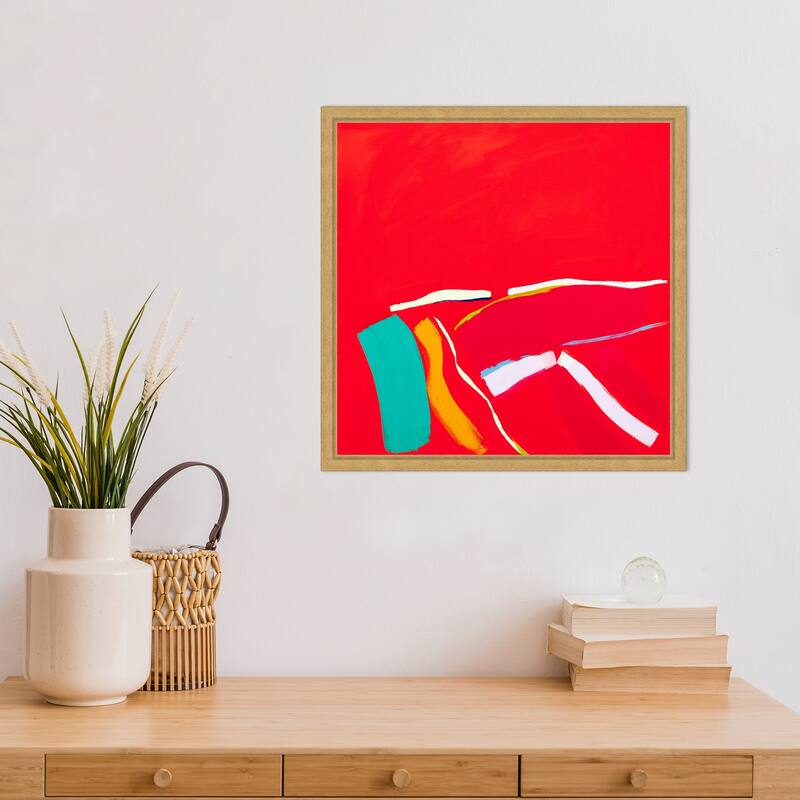 Passion by Angie Kenber Framed Canvas Wall Art Print