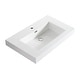 preview thumbnail 62 of 69, Dowell 18" FTB Resin Bathroom Vanity Basin 30Wx18Dx6H - White
