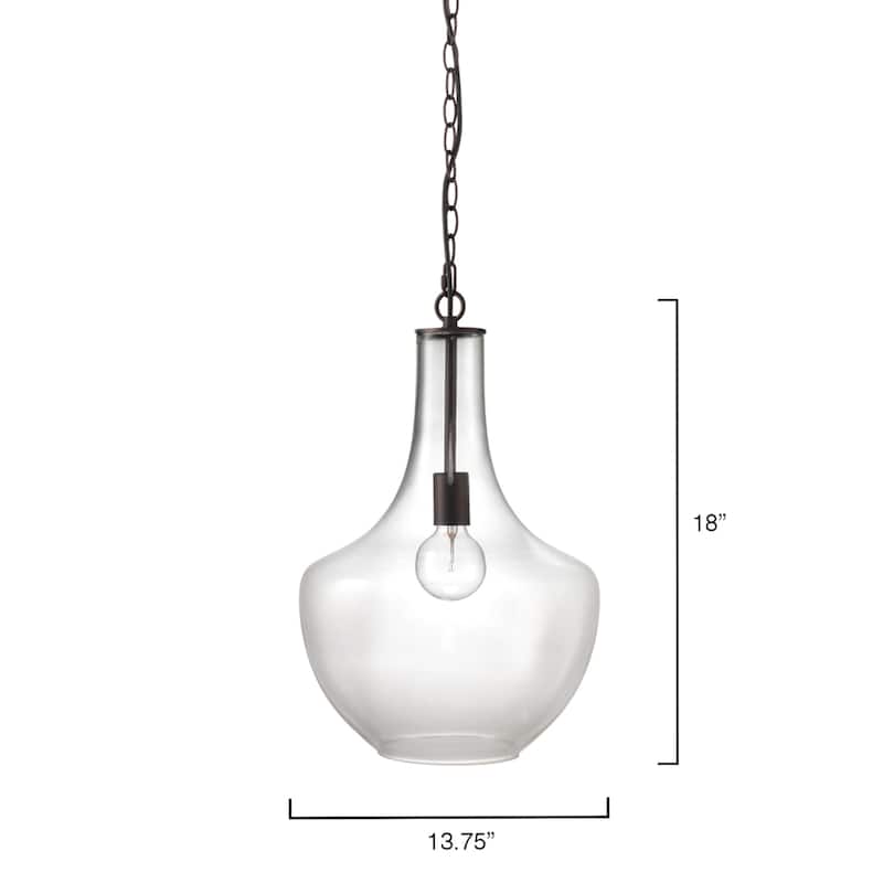 Alden Décor Darien Hand Blown Glass Pendant
