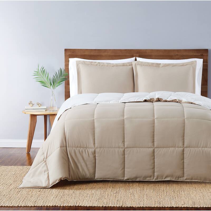 Truly Soft Everyday Reversible Down Alternative 3-Piece Comforter Set