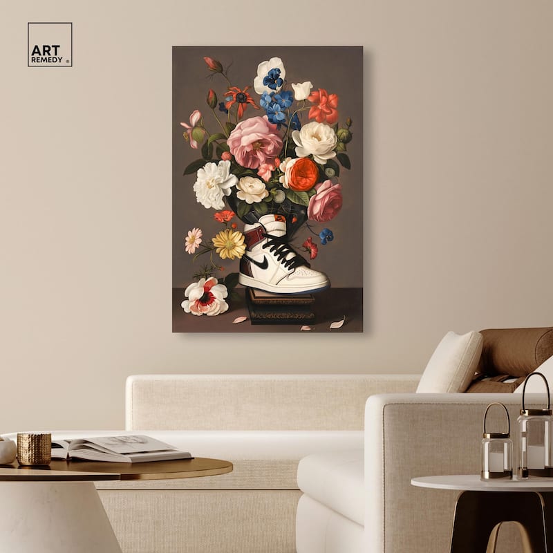 Sneaker Bouquet I Canvas by Art Remedy, Gallery Wrapped