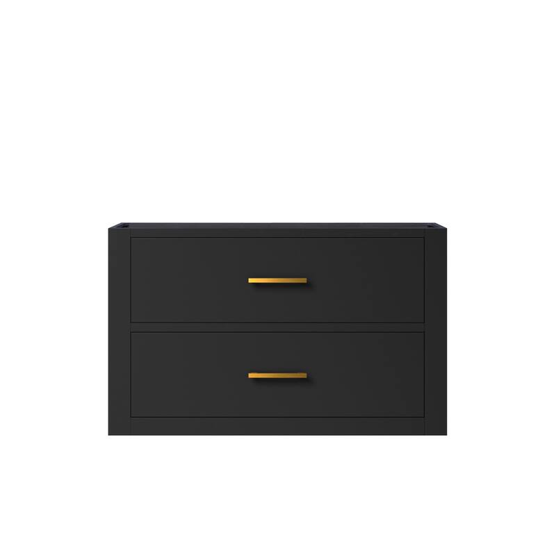 Castor Bath Vanity No Top, No Faucet, No Mirror - 30 inch - Black