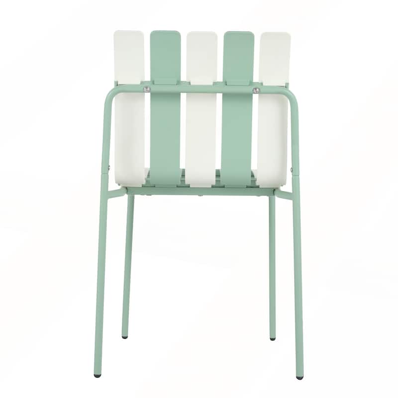 4-Pack Modern Striped Color Block Chairs