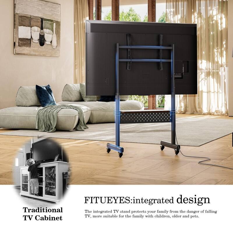 Rolling TV Stand