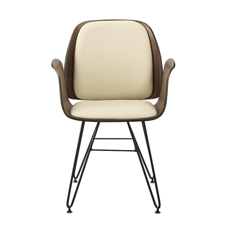 Corvus Marsala Industrial Mid-Century Accent Chair