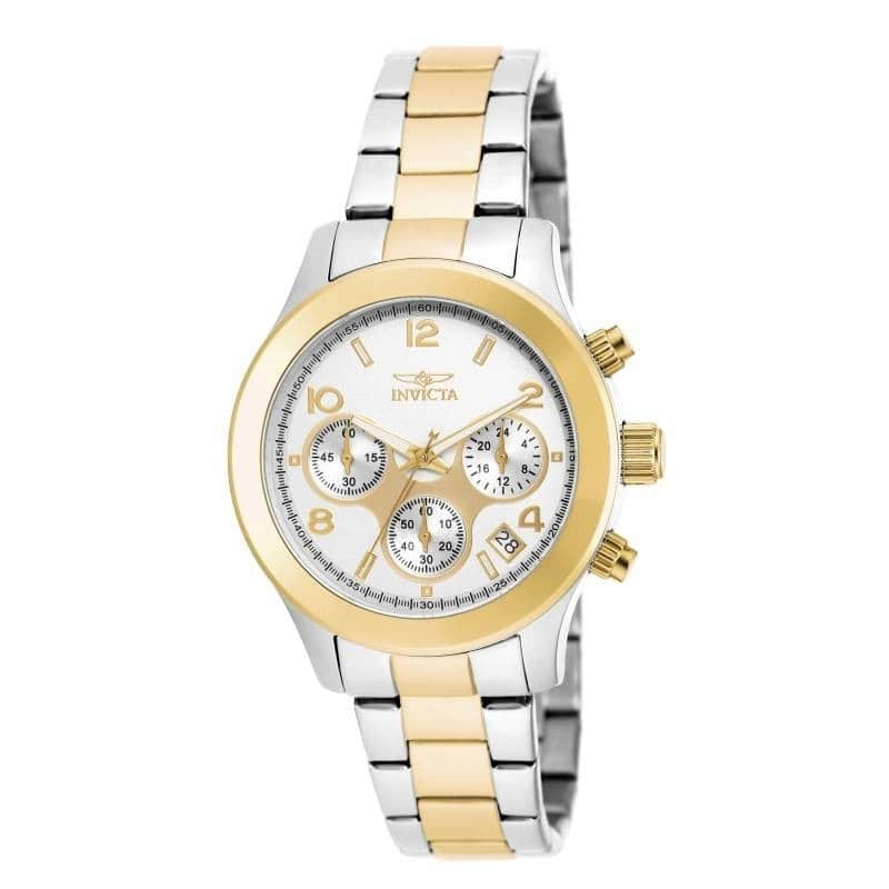 Invicta Women's 19219 Angel Quartz Multifunction Silver Dial Watch