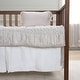preview thumbnail 2 of 12, Rizzy Home Velvet Trim Crib Skirt - 26" x 51"