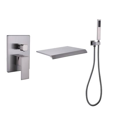 Wall Mounted Tub Faucet with Shower Head