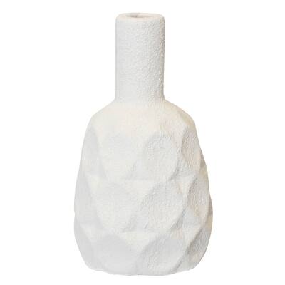Harp & Finial Cano - Ceramic Vase - Matte Cream