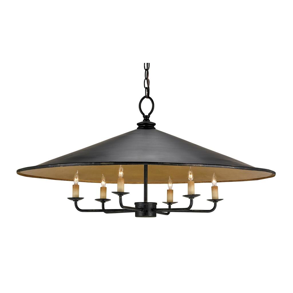 Currey & Company Brussels Chandelier - 17"h x 36"dia