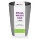 preview thumbnail 10 of 60, HOLD N’ STORAGE - Set of 2 Small Trash Can with Open Top for Compact and Tight Spaces – 1.58 Gallon Capacity Silver Brushed