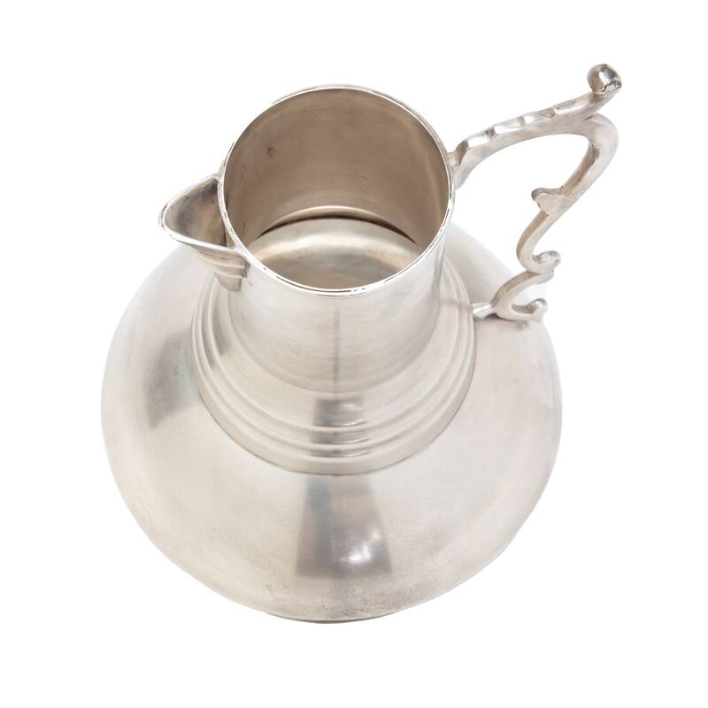 Antique Silver Decorative Pitcher Vase - 9.5x9.5x15.5