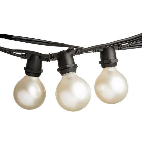 Garden Lighting Equipment G50 White Pearl Outdoor Globe Patio String Lights 25 50 And 100 Lengths Garden Patio Tohoku Morinagamilk Co Jp