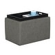 preview thumbnail 19 of 48, Convenience Concepts Designs4Comfort Accent Storage Ottoman with Reversible Tray