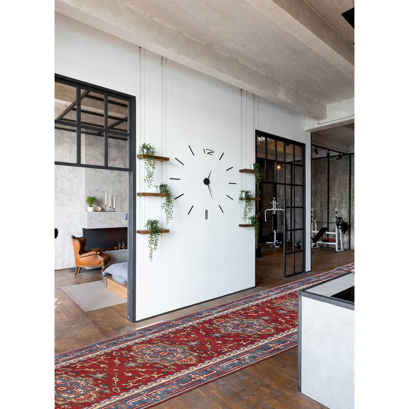 ECARPETGALLERY Hand-knotted Serapi Heritage Red Wool Rug - 2'6 x 16'5