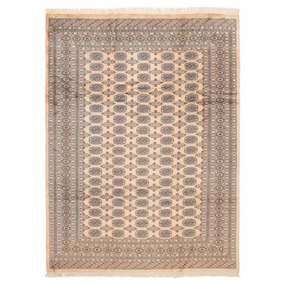 Finest Peshawar Bokhara Beige Rug 8'0" x 10'11" - 8'0 x 10'11