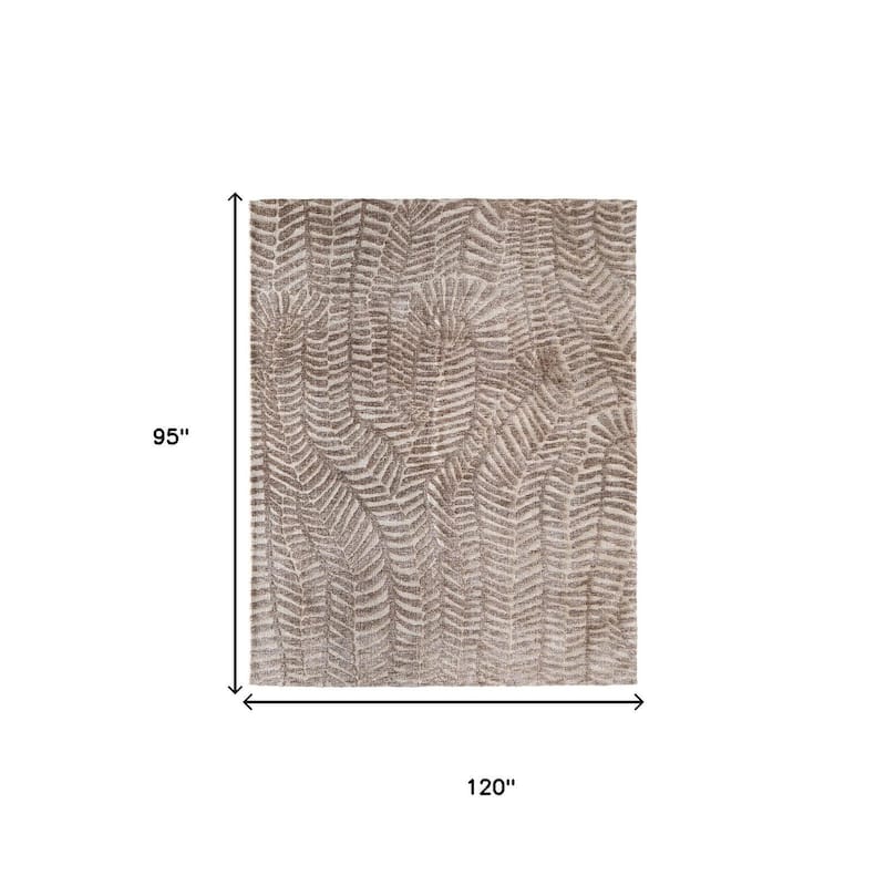 HomeRoots Animal Print Bohemian Rectangle Area Rug