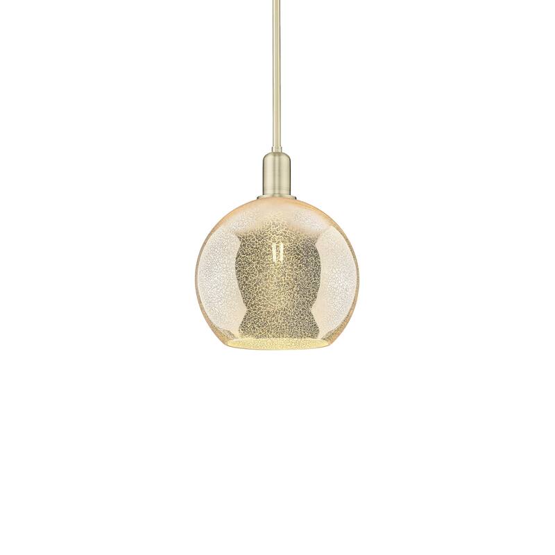 Innovations Lighting 716-1S-13-10 Athens Pendant Athens 10" Wide Mini - Antique Brass / Mercury