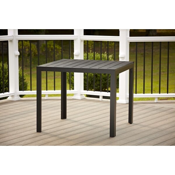 Shop Cosco Outdoor Resin Slat, Square Dining Table, 35.4 ...