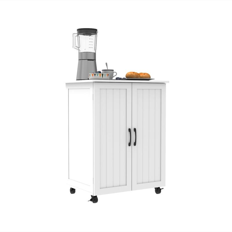 Kitchen Island with Storage on Wheels, Cricut Cart, Small Portable Island, Specialty Coffee Bar Cabinet Buffet Sideboard