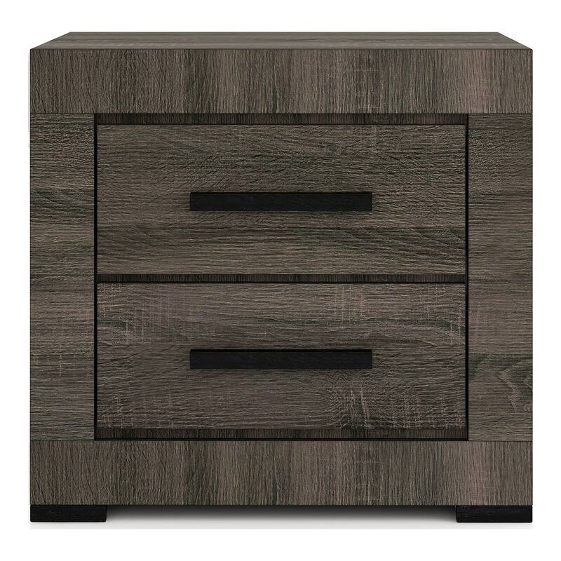 Nestore Contemporary Grey Wood 2-Drawer Nightstand by Furniture of America