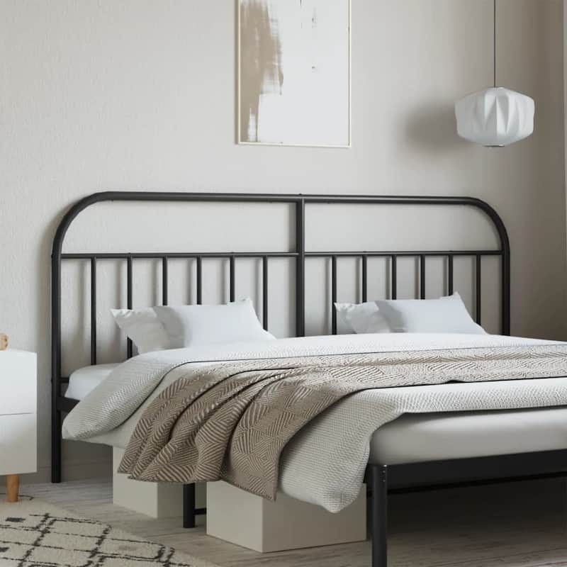 vidaXL 38.2 Inch Metal Headboard, Farmhouse Rustic Headboard Only