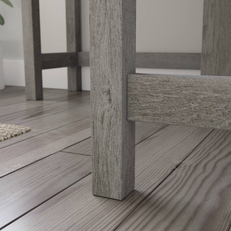 Engineered Wood Coastal Corner Computer Desk with Slide-out Tray for Keyboard, Brown