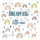 preview thumbnail 10 of 14, Walplus Colorful Rainbows Dream Big Kids Wall Stickers Nursery Décor